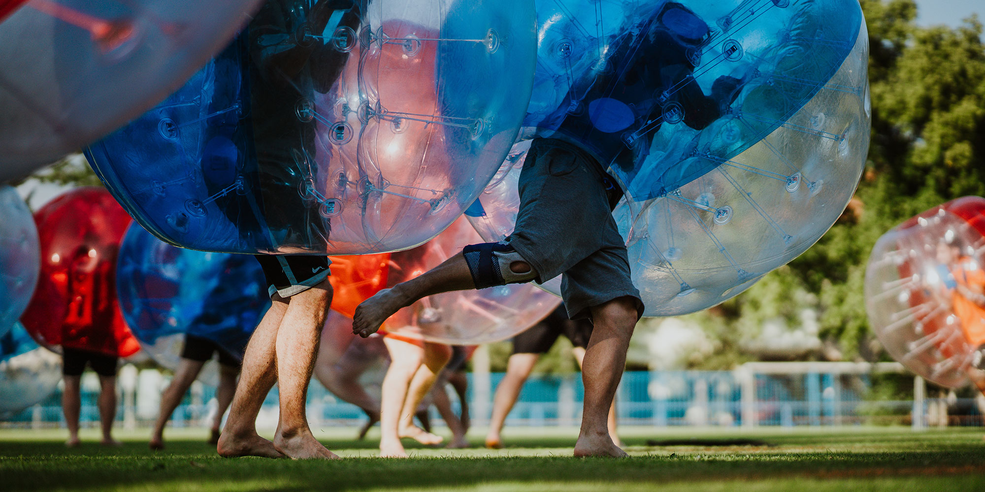 Beispielbild: Bubble-Fußball in München / Example image: Bubble soccer in Munich